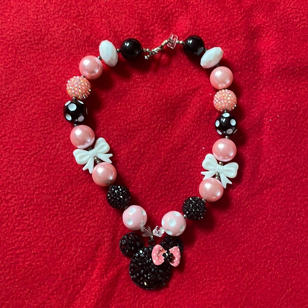 Minnie Mouse chunky necklace